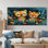 «Nursery Orange Green Summer Tiger Meadows II - Tiger», reproduction d'art murale