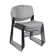 Cain Round X-Base Breakroom Table & 4 Zeng Stack Chairs