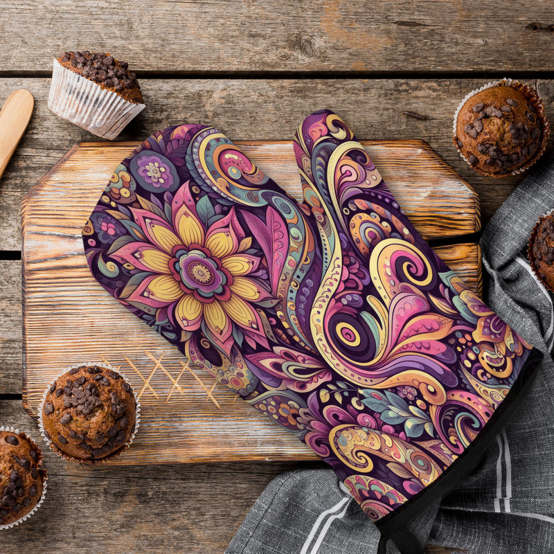 Boho Harmony Oven Mitt Cotton Twill