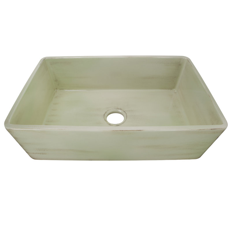 Vineyard 33'' L Single Basin Kitchen Sink, Shabby Green