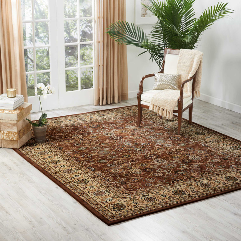 Bryony Silk Oriental Indoor Rug, Rectangle 7'9" x 9'9"