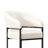 26" Counter Height Bar Stool,White PU Leather Black Metal Base-1655200440-1655200451