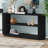 Modern Slim Entryway Console Table-Elegant Sofa Table With Open Shelf-104376209