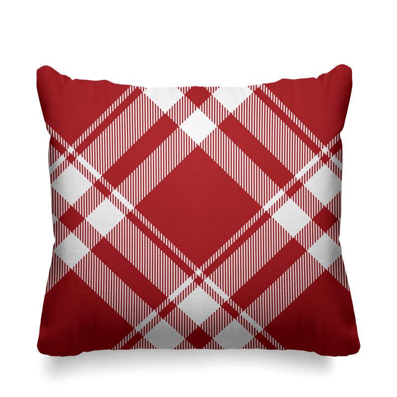Housse et insert de coussin extérieur d'extérieur, L 19 po x H 19 po, Rouge