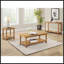 Console de canapé d'entrée en bois brun vieilli Castleton avec charme rustique et rangement polyvalent, parfaite pour les espaces étroits.