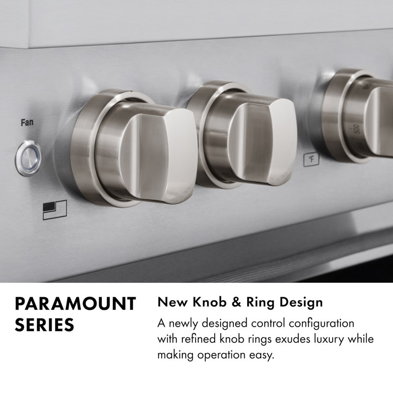 ZLINE 36" Paramount Dual Fuel Stainless Steel Range w/ 6 Burner Cooktop & Convection Oven (SDR36)