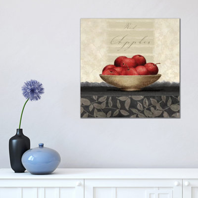 Red Apples by Linda Wood - Wrapped Canvas Painting