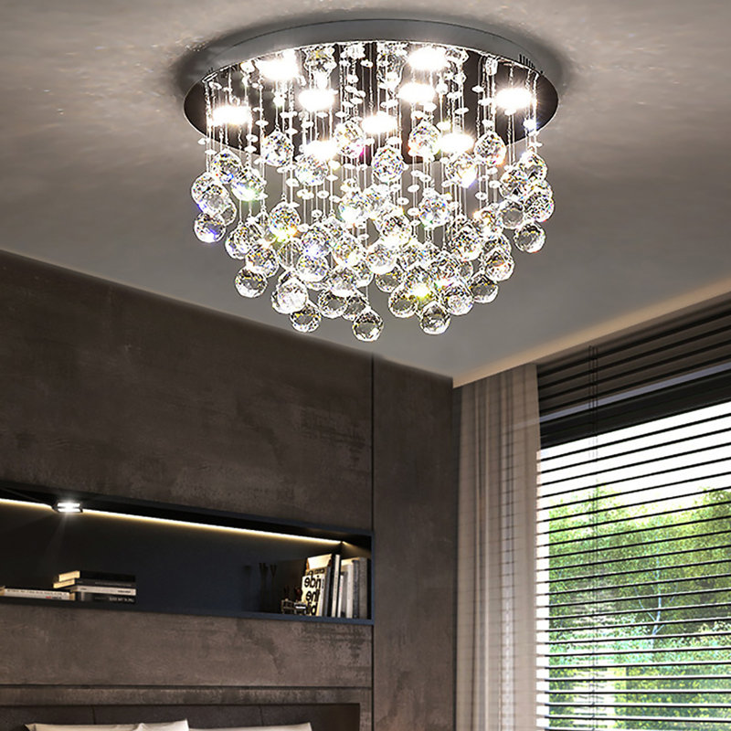 Lustre encastré en cristal 9 lumières K9