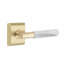 Select Round Privacy (Bed & Bath) Door Lever with Square Rosette-1697236057-1697236006