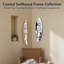 Décoration murale planche de surf photo - peut contenir 3 photos, bois / blanc, 25 po x 9 po-1753926021-1753926138
