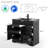 Breonica 36" Single Bathroom Vanity With Black Sink Top, Faucet And Drain, Hand Painted-201275962