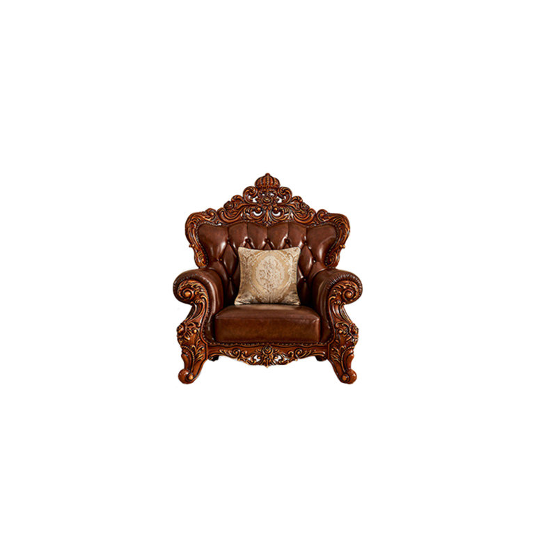 Fauteuil en cuir de vache 45,67 po