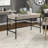 Nolan 47.88" W Ribbed Detailing Writing Desk with 3 Drawers -1264998098