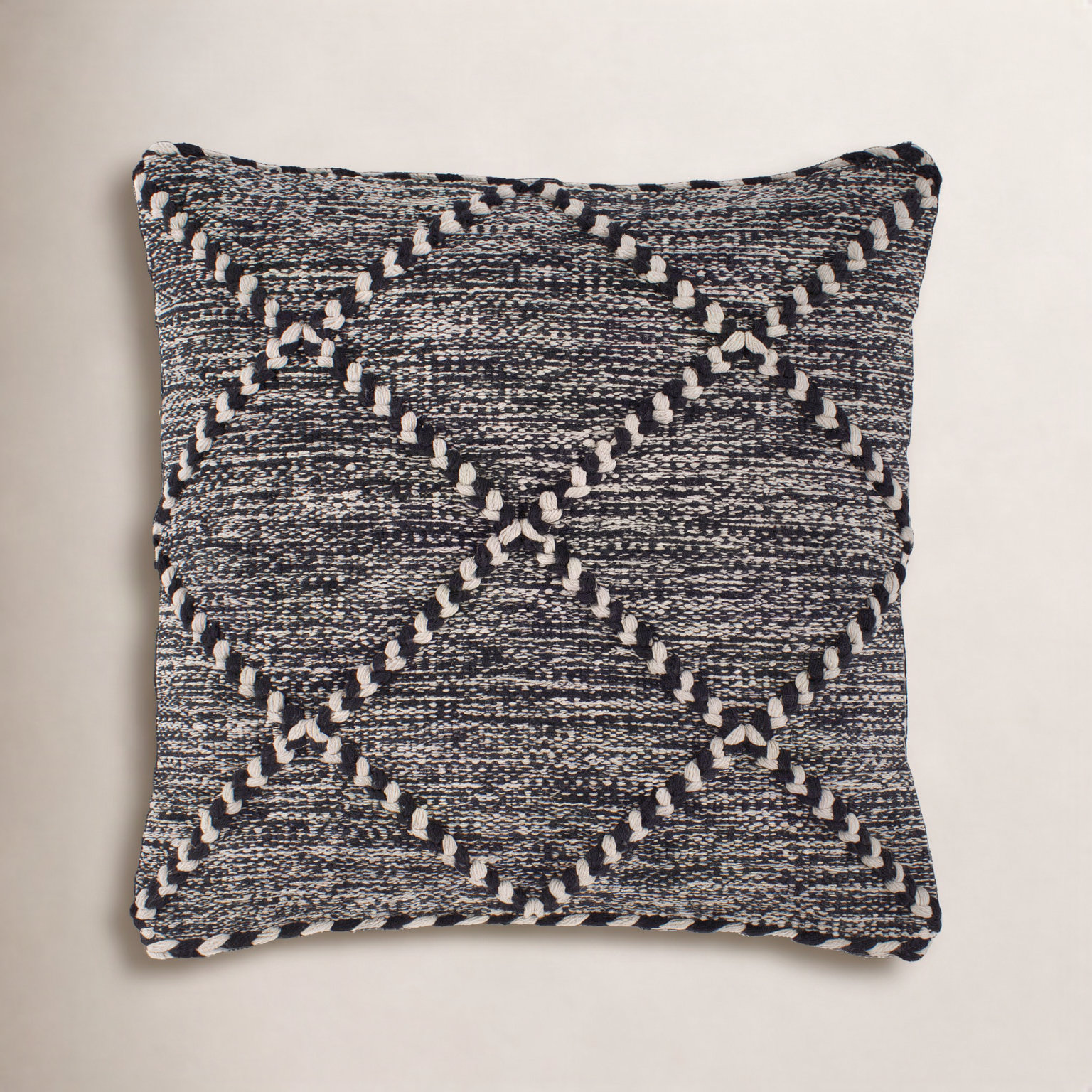 Damali Geometric Cotton Pillow Cover, 18" x 18"