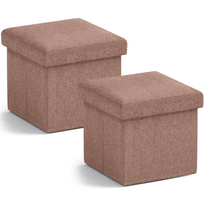 Laurea Upholstered Ottoman, Gray