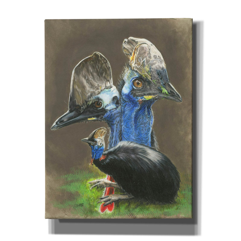 'Cassawary' by Barbara Keith, Canvas Wall Art, 54" H x 40" W x 1.5" D