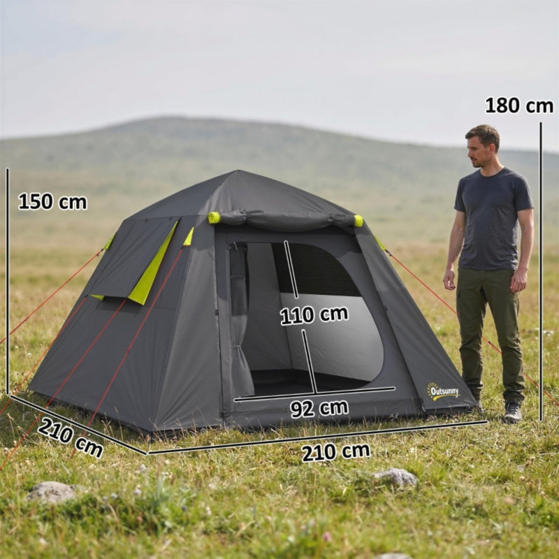 2 Person Tent, Green