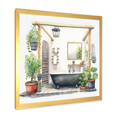Décor de salle de bain naturel XXXI