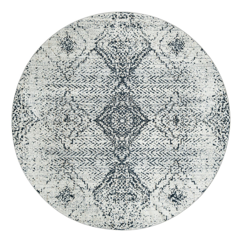 Massie Geometric Indoor Rug, Round 7'10"