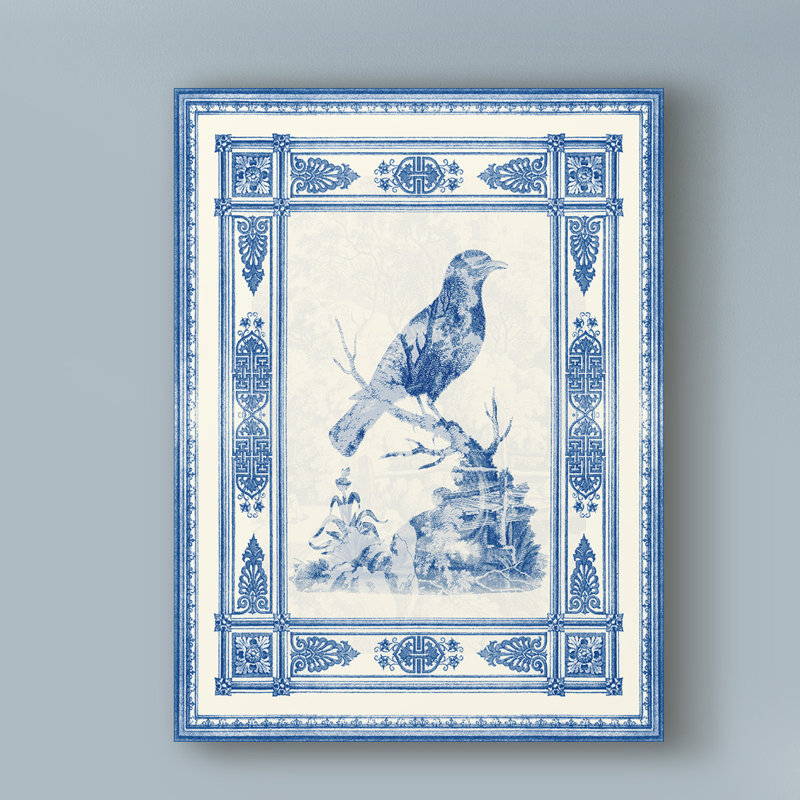 Toile de Jouy I par Vision Studio - impression sur toile tendue, H 47 po x l 35 po x P 2 po