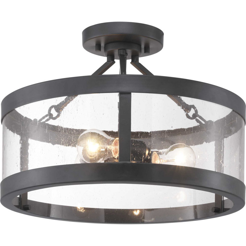 Luminaire tambour suspendu 3 lumières lanterne Malek