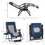 Chaise longue d'extérieur pliable avec repose-pieds Outsunny-110490541