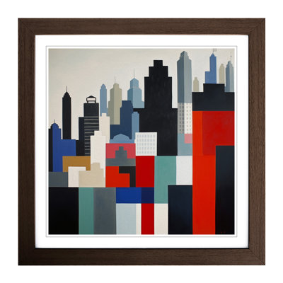 City Of Hong Kong Suprematism - Framed Print