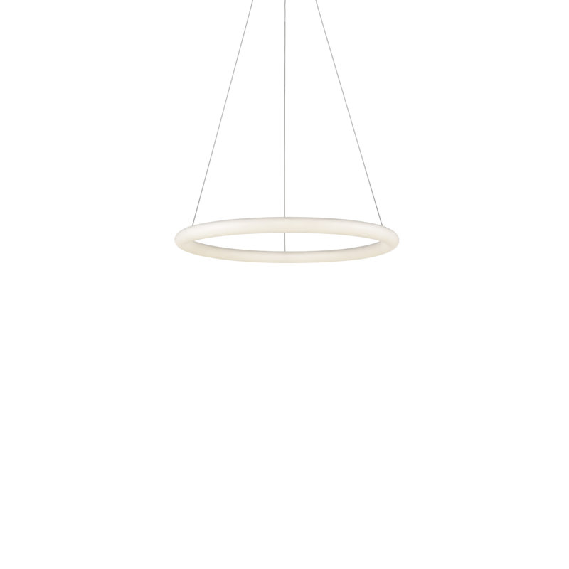 1 - Light LED Pendant, 2.5" H x 23.88" W x 23.88" D