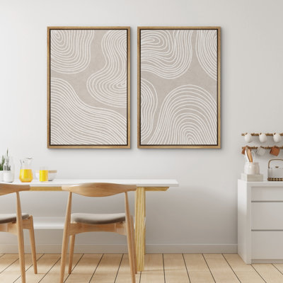 Gray Geometric Line Illustrations Modern Contemparory Abstract Shapes