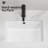Undermount Bathroom Sink White Rectangle Porcelain Ceramic Vessel Sinks Deep Basin With Overflow Lavatory Vanity Sink Mounted Under The Counter