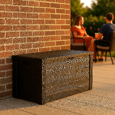 Jack Stonehouse 120cm W 300L Polypropylene Lockable Cabinet Deck Box in Black