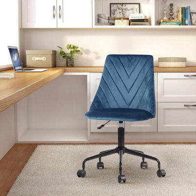 Heider Velvet Office Chair