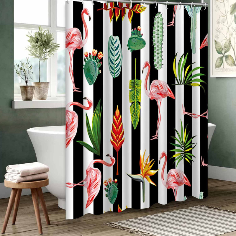 Rideau de douche imperméable rose, rideaux de douche pour la salle de bain avec 12 crochets, 72" L x 72" W