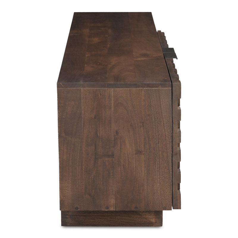 Givens 60" Carved Wood Media Cabinet