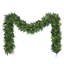 Guirlande de Noël artificielle de 2,74 m x 25,4 cm avec lumières DEL blanc chaud