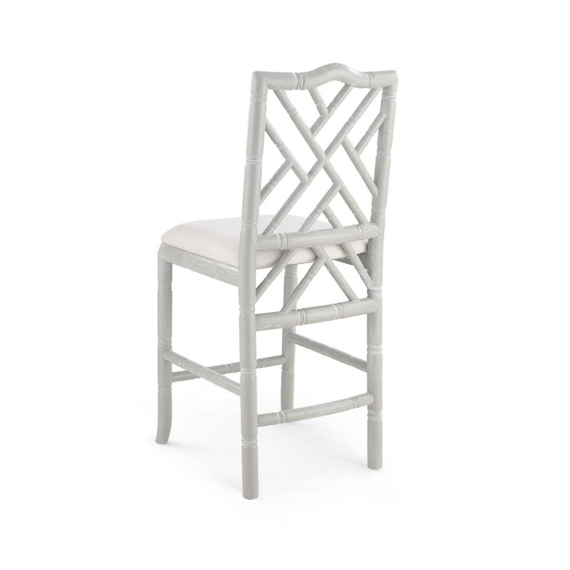Hampton Upholstered Stool, Gray