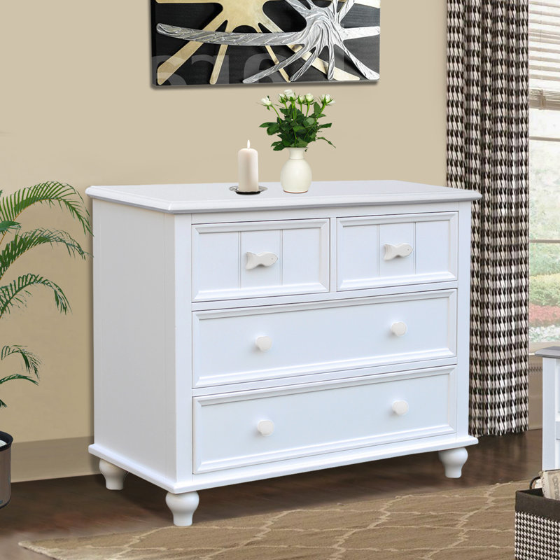 Remer 44'' W 4 - Drawer Dresser, White