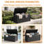 150 Gallon Outdoor Deck Box, Lockable Waterproof Outdoor Storage Boxes For Garden Tools-134095810