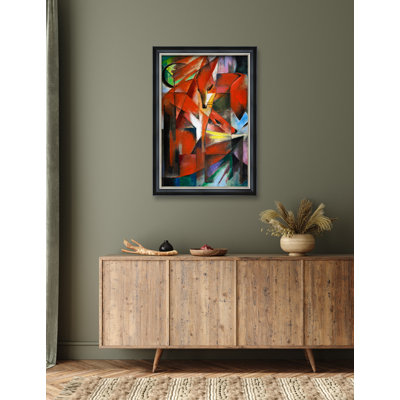 The Foxes by Franz Marc Abstract Wall Art, Giclee Prints on Acid Free Cotton Canvas
