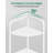 Corner Shelf Stand, Corner Bookshelf Bookcase, Plant Shelf, Corner Display Rack, Standing Shelf with Metal Frame for Living Room, Bathroom, Kitchen, Modern Style, 6 Tier White-1009576654