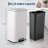 8 Gallon Stainless Steel Step Trash Can with Soft-Close Lid-125806907-125806909