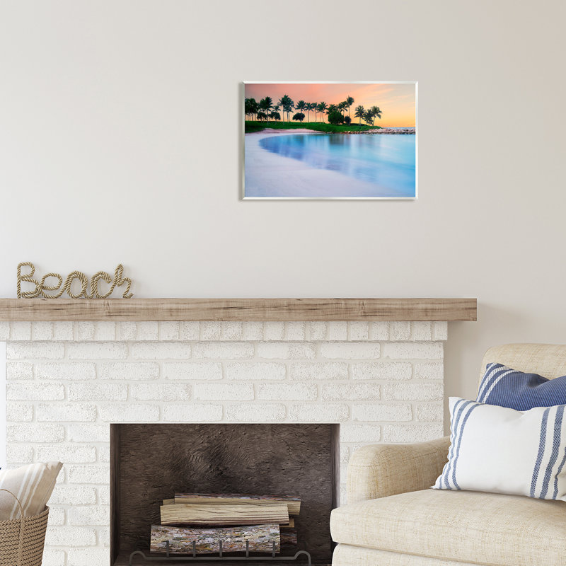 Photographie de paysage de plage tropicale Au-541-Giclee, H 13 po x l 19 po x P 0,5 po, Mdf