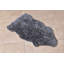 Tapis gris fait main super doux poils longs Yasmin