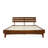Caden Solid Wood Platform Bed with Adjustable Headboard, Mid-Century Modern-482096208-482096221