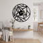 Horloge murale élégante en métal noir 19,7 po x 19,7 po | 100% métal durable avec une épaisseur de 0,08 pouce | Mécanisme silencieux, fixation murale facile | Parfait pour la décoration intérieure, les espaces de bureau et les intérieurs modernes