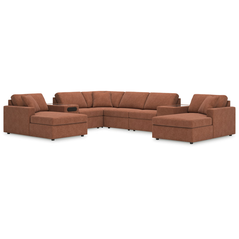 Canapé modulaire 8 pièces avec méridienne Modmax