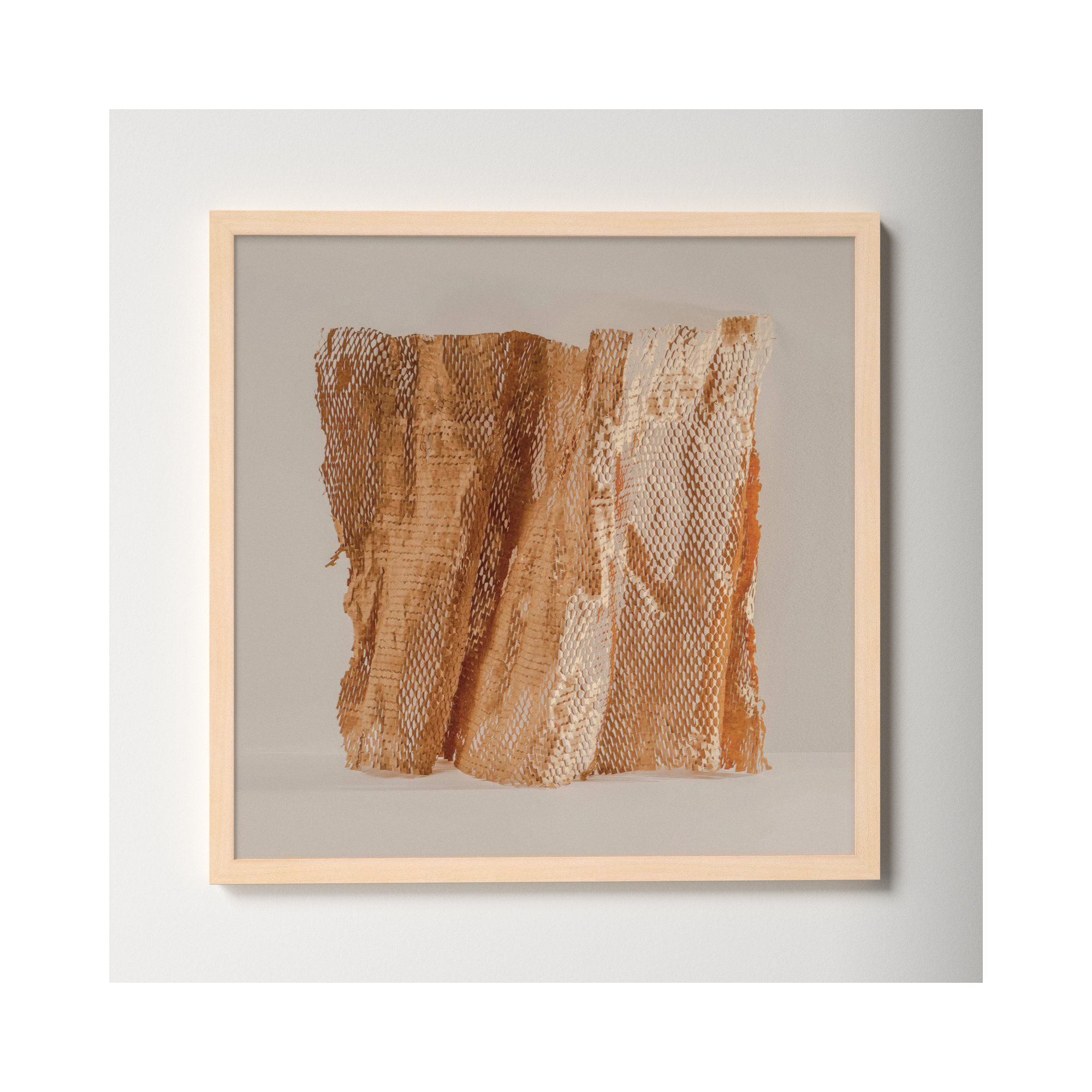 Unpackage 3 by Svetlana Smirnova, 30" H x 30" W x 1.25" D, Maple