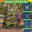 Wakeman Pop Up Pod (L) 3,3 pi x (l) 3,3 pi x (H) 6,2 pi - tente d'intimité portable, tente de camping, camouflage-113792967