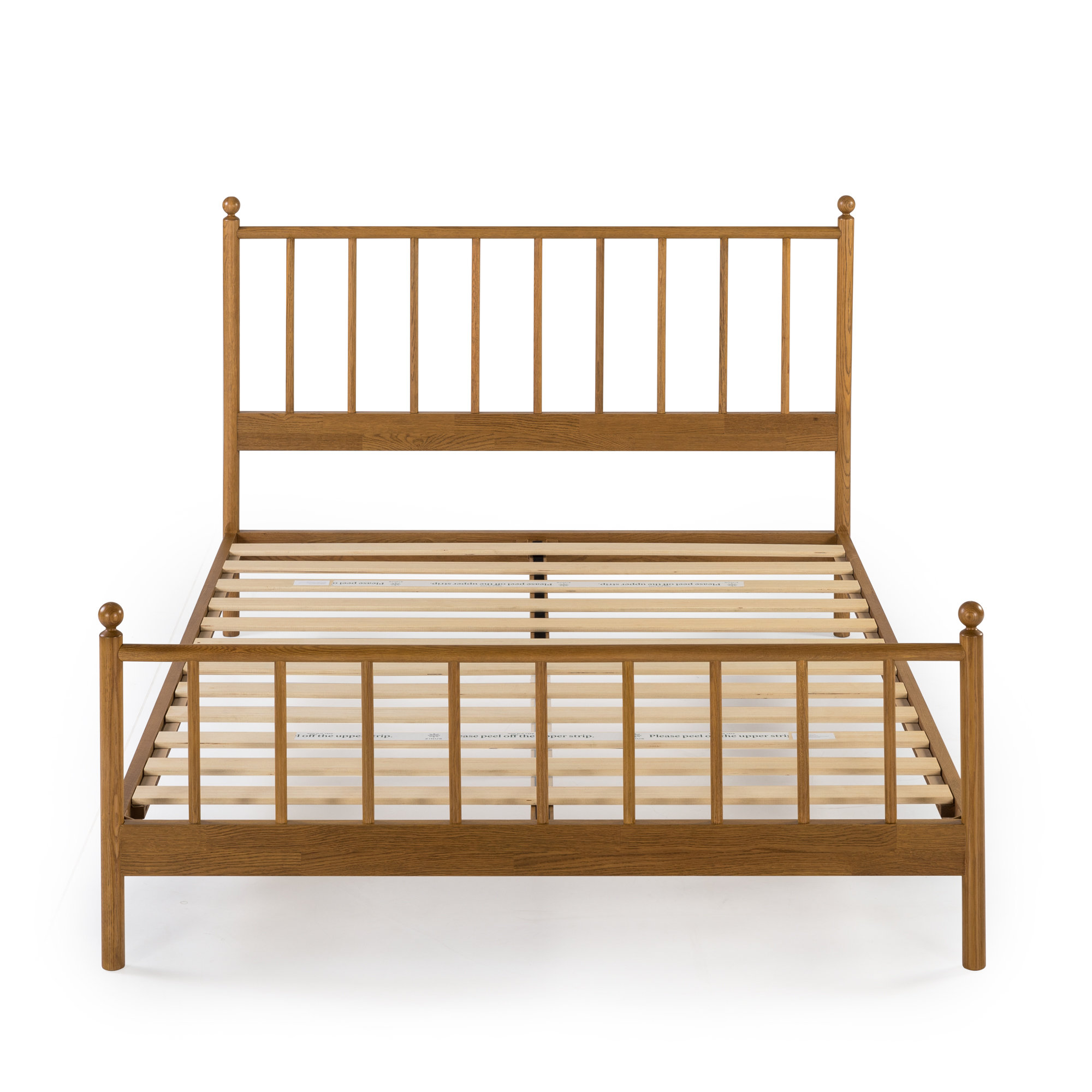 Edward Solid Wood Slat Bed, Queen