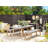 Dameyon Wooden/Cement Dining Table